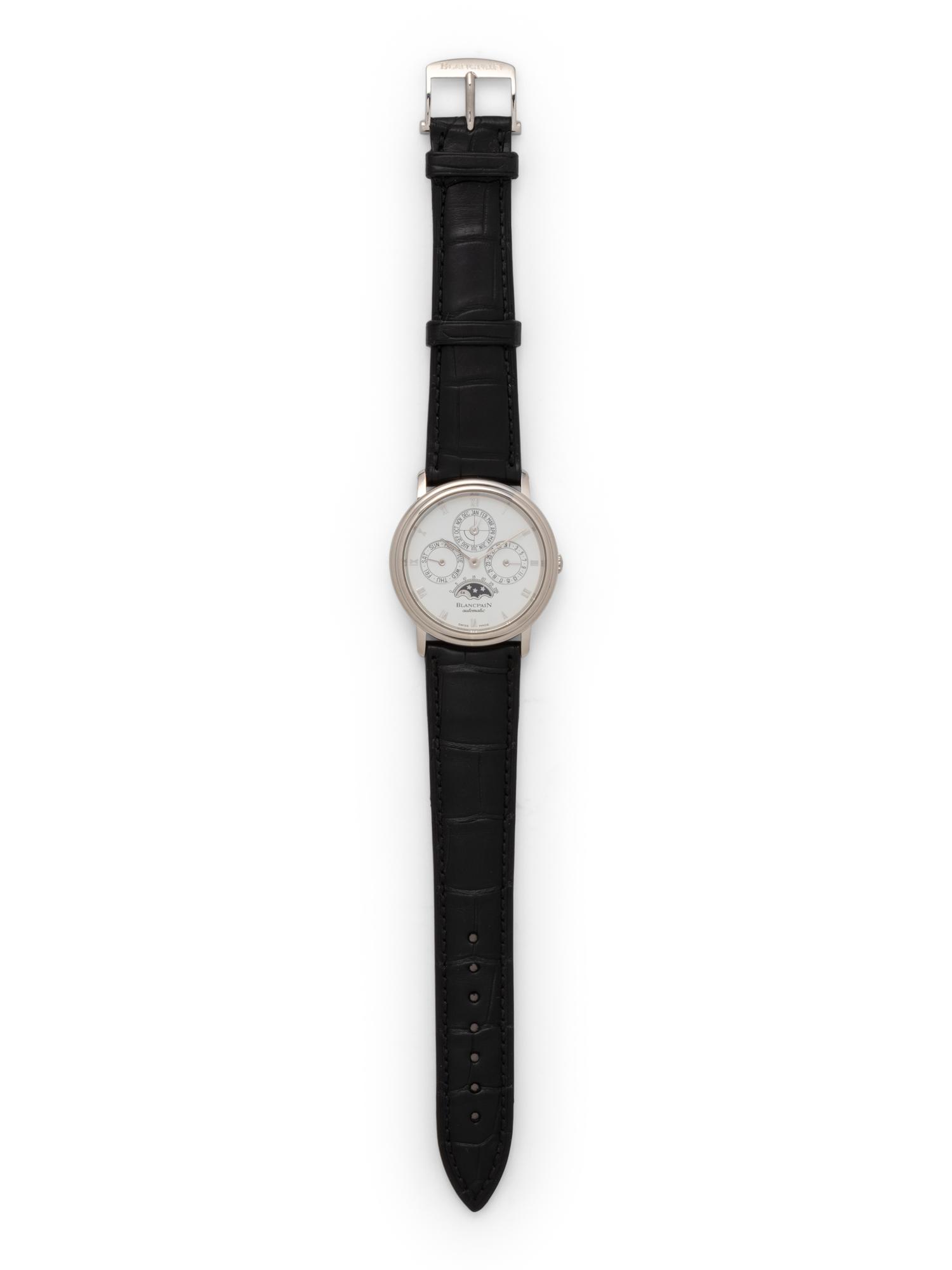 BLANCPAIN, PLATINUM PERPETUAL CALENDAR MOON-PHASE WATCH
