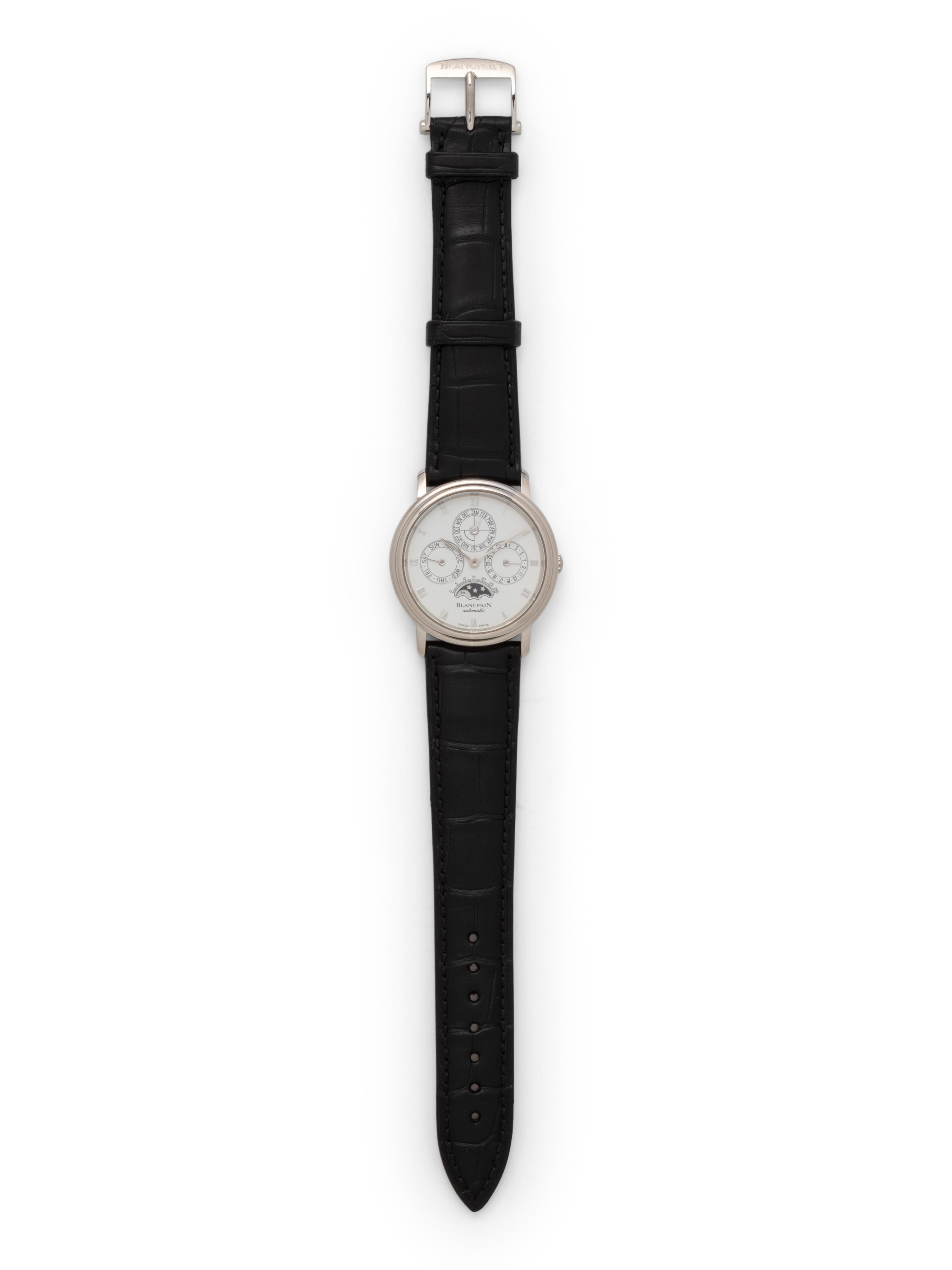 BLANCPAIN, PLATINUM PERPETUAL CALENDAR MOON-PHASE WATCH