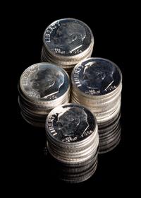 A Roll of 50 United States 1964 Roosevelt Dime Proofs
