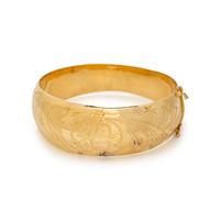 YELLOW GOLD BANGLE BRACELET