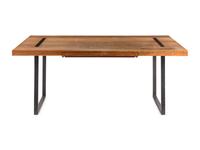 A Contemporary Steel and Walnut Desk