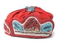 Anishinaabe and Tuscarora Beaded Cotton Caps