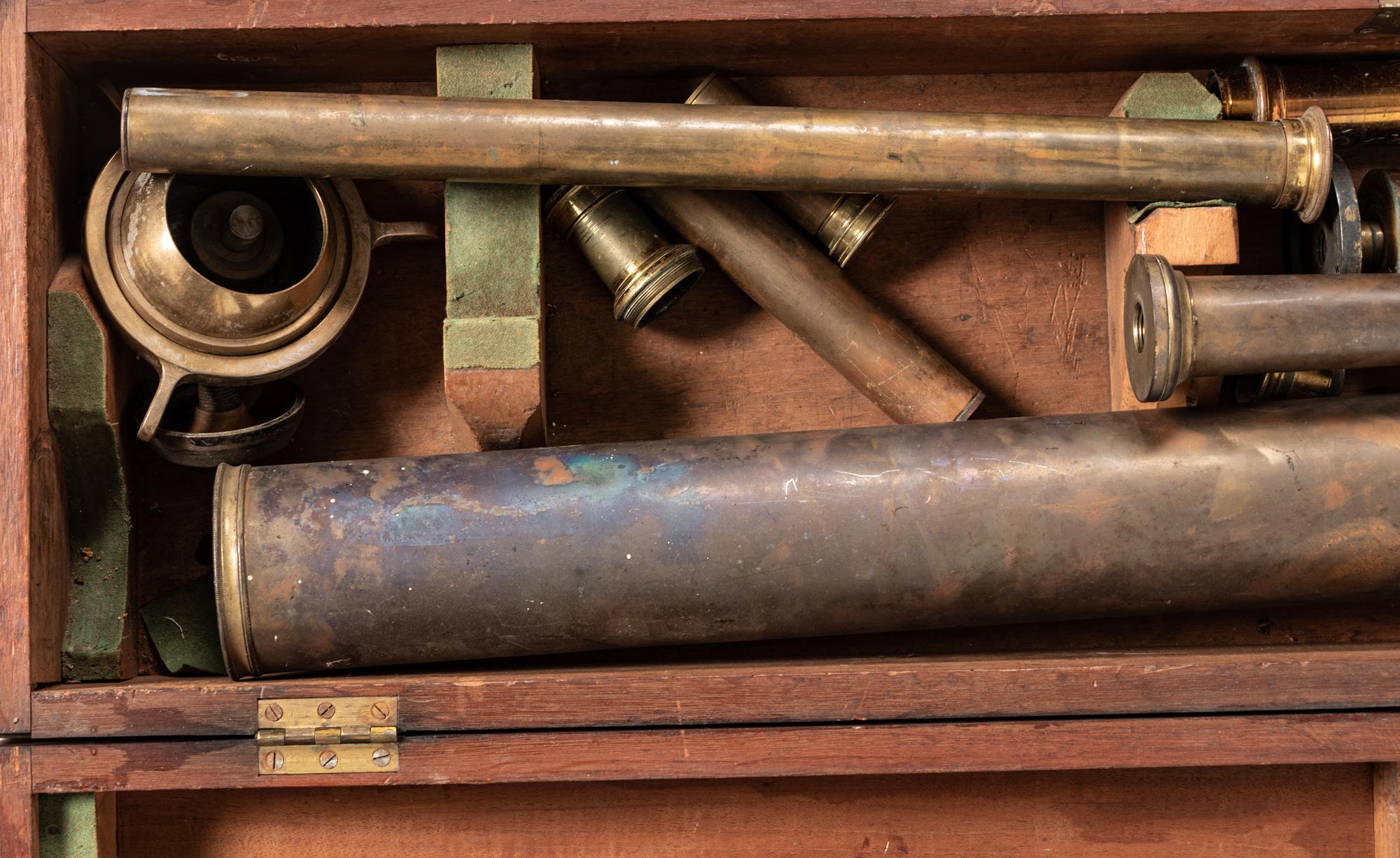 Two English Brass Astronomical Telescopes