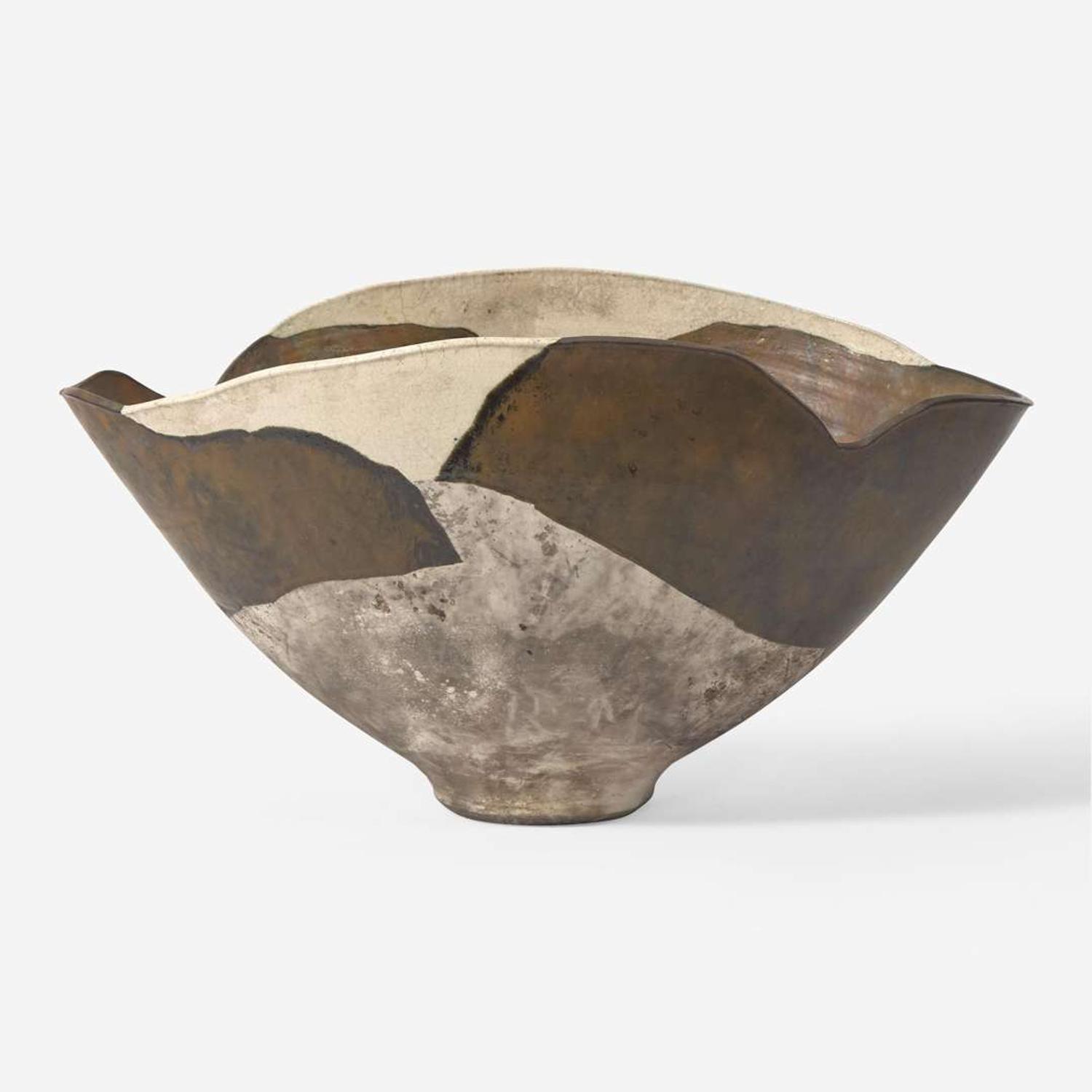 Wayne Higby (American, b. 1943) Landscape Series Bowl, USA, circa 1980