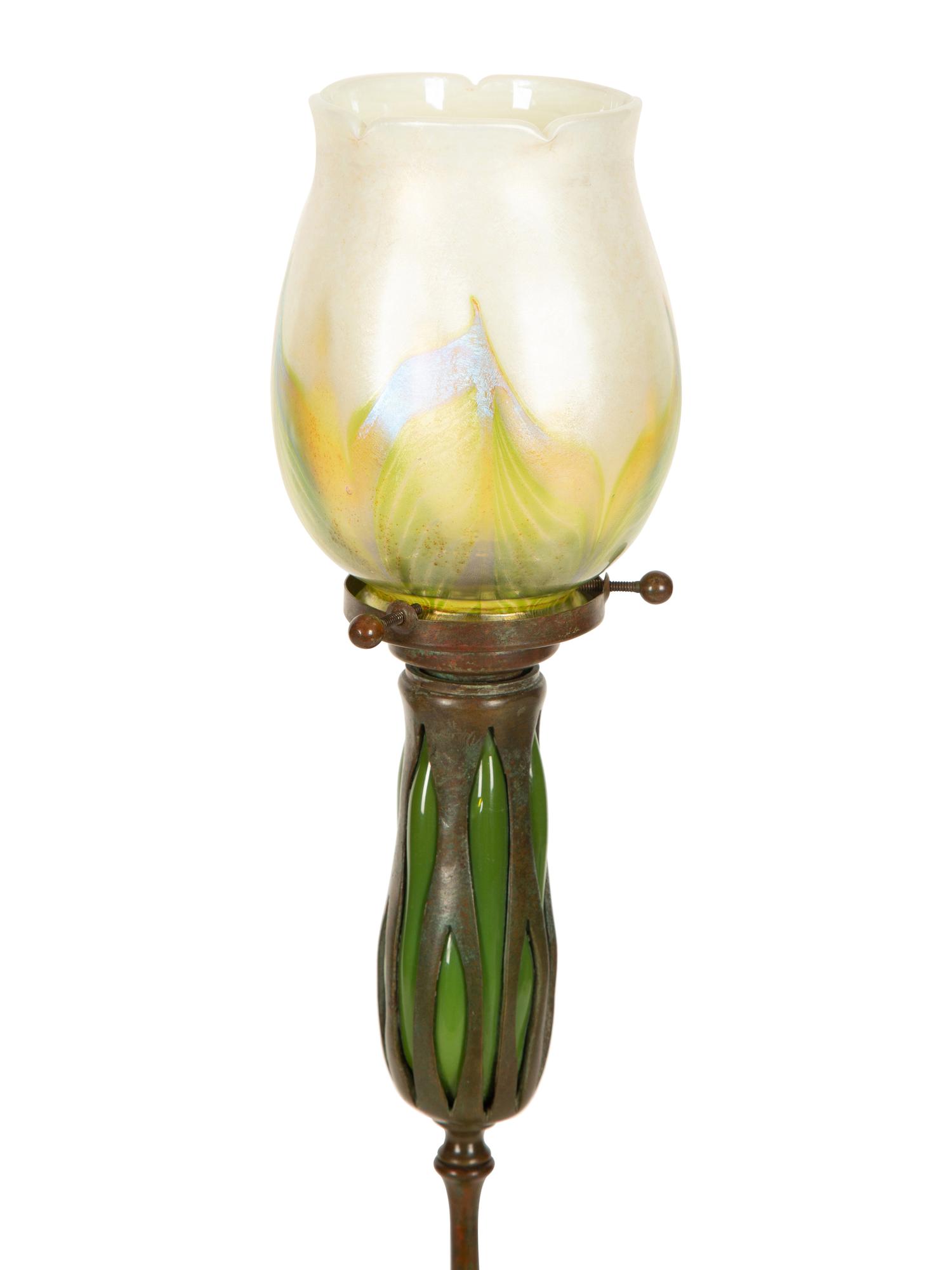 A Tiffany Studios Candlestick