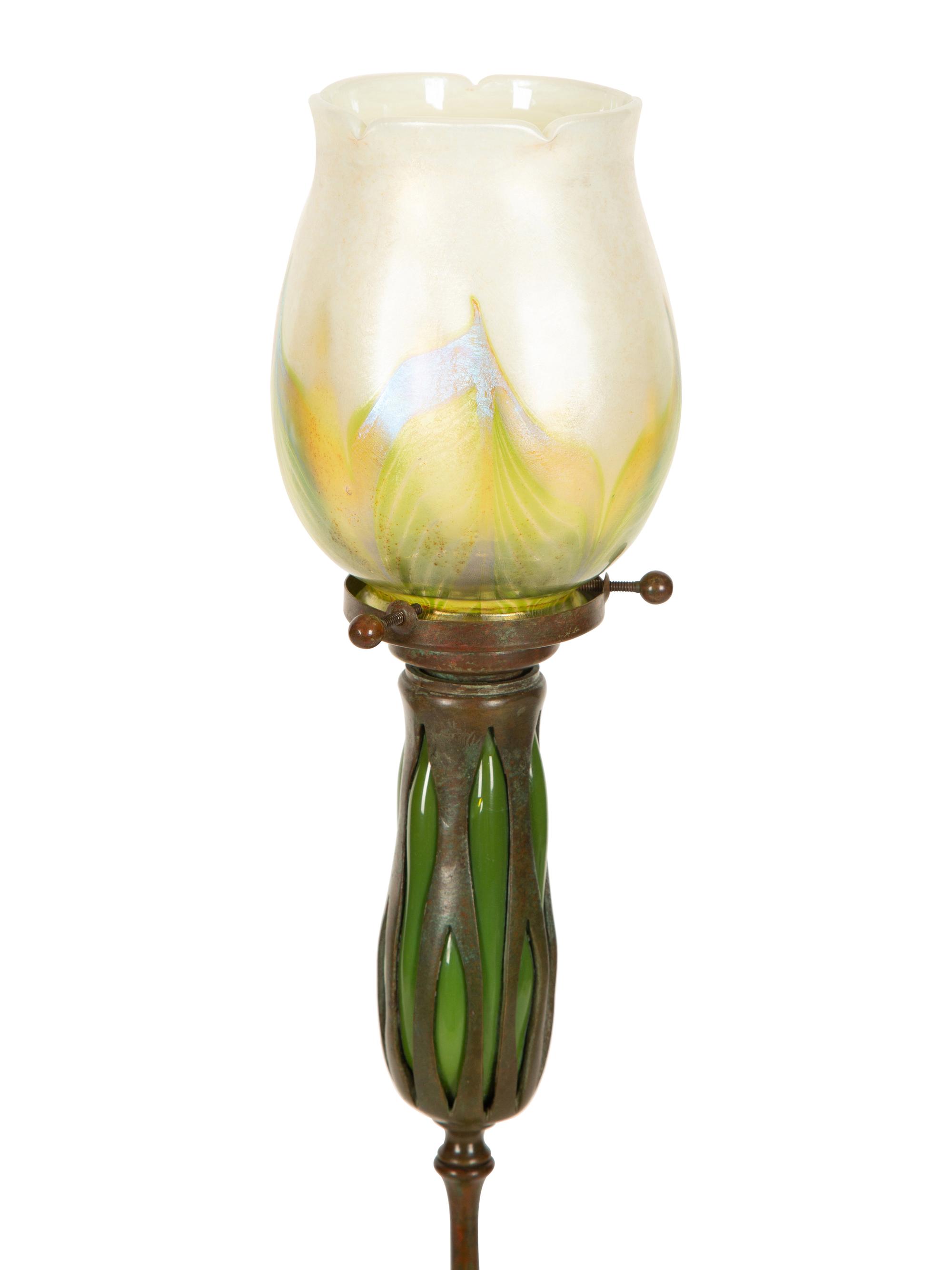 A Tiffany Studios Candlestick