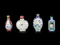 Four Chinese Porcelain Bottles