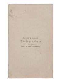 MILROY, Robert Huston (1816-1890). General Orders No. 28. Clarksburg, VA, 22 October 1862, with autograph note signed ("Milroy") at foot. [ With :] SIGNED CDV portrait of General Milroy. N.p.: Taylor & Seavey, n.d.