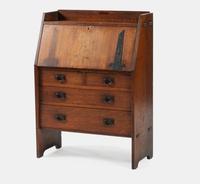 An Arts and Crafts Oak Slant-Front Desk, no. 732 Craftsman Workshops, Eastwood, NY, c. 1907-1912