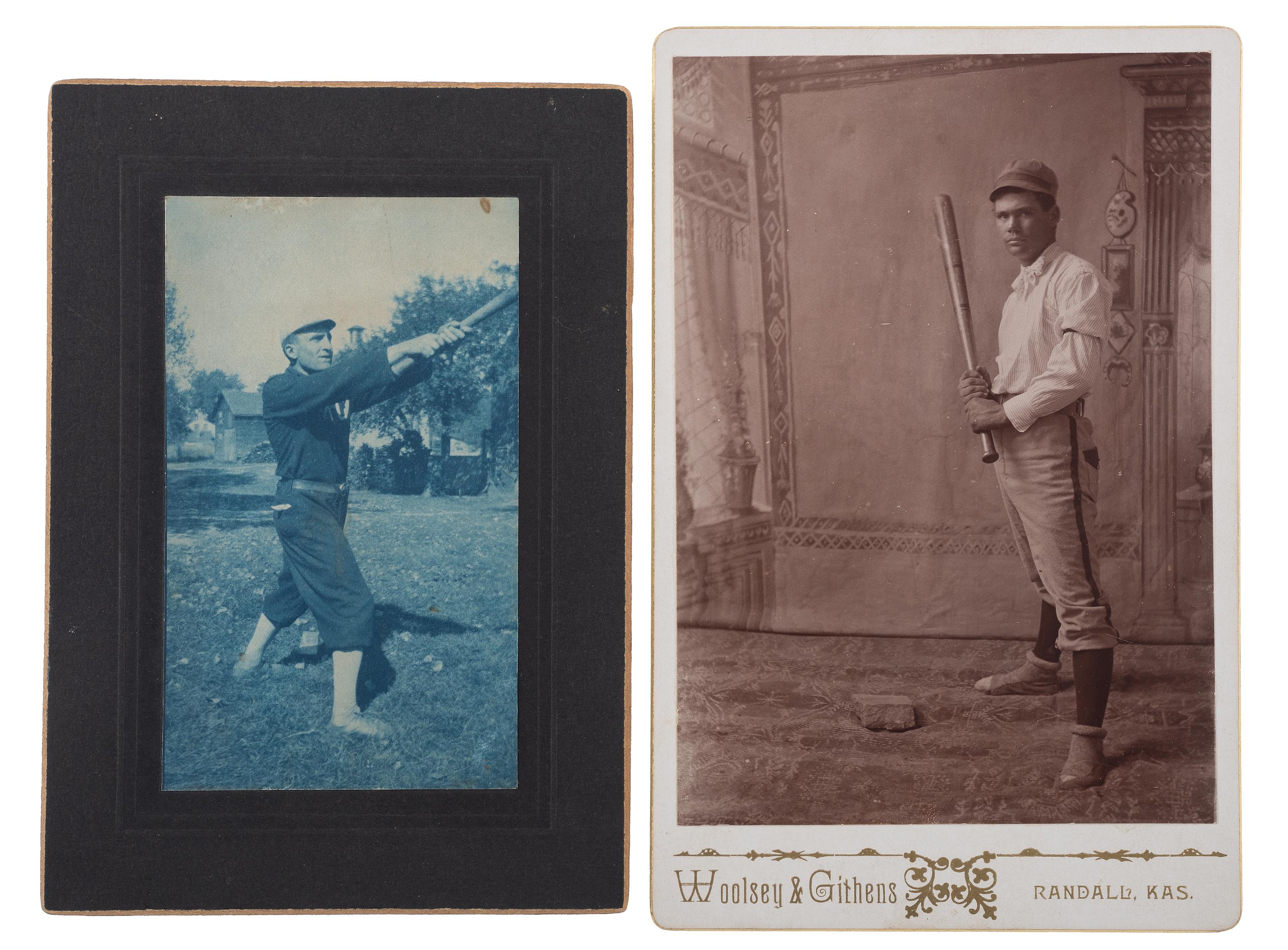 [SPORTS]. A group of 5 photographs of baseball players.