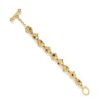 An 18 Karat Yellow Gold and Multigem Bracelet, Denise Roberge, 56.70 dwts.