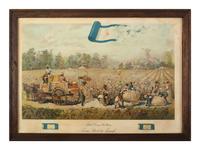 [ADVERTISING]. Red Cross Cotton, From Start to Finish . New Brunswick, NJ: Johnson & Johnson, 1894. Petre, Schmidt, & Bergmann, lithographers, New York.