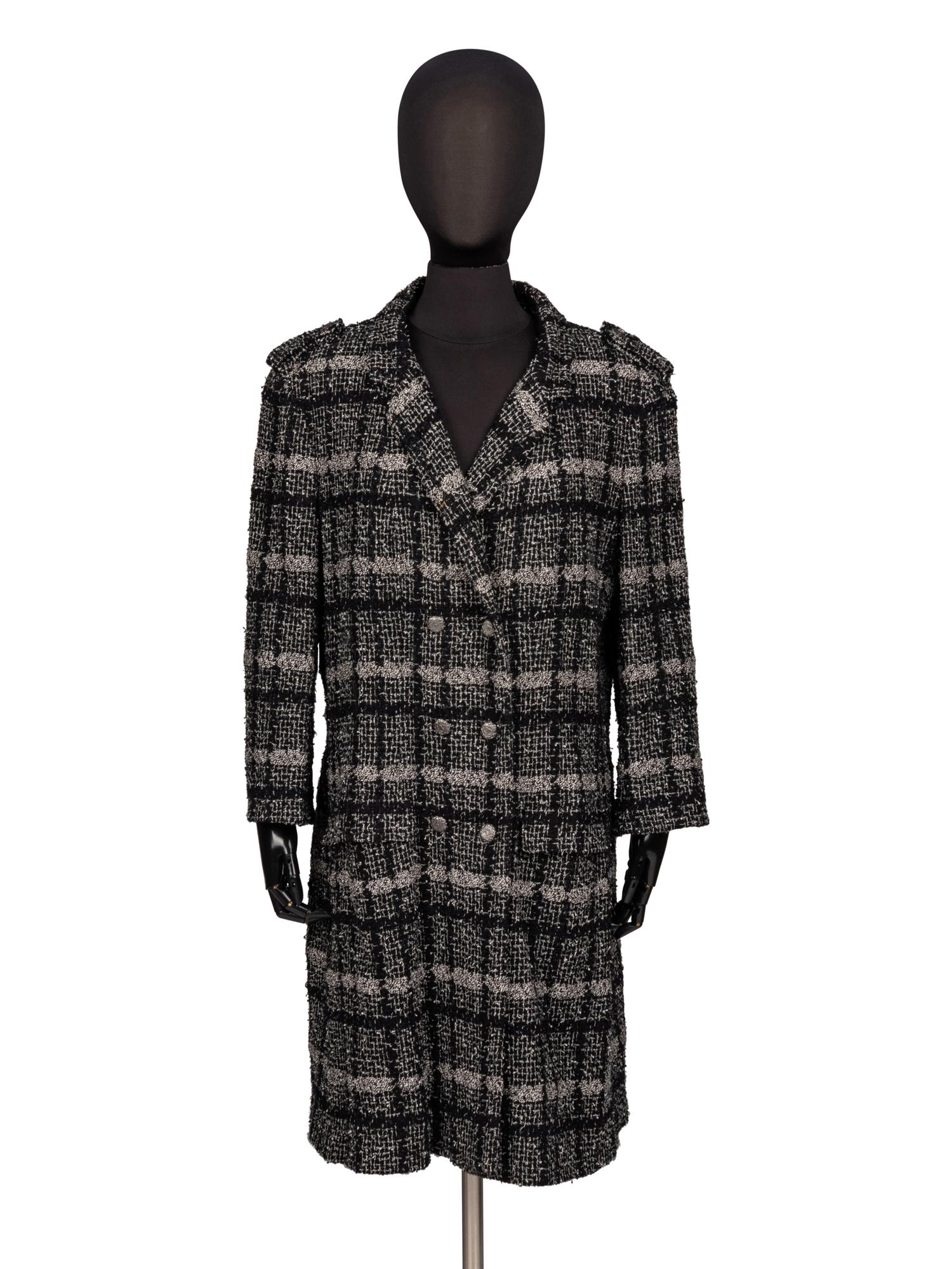 Chanel, Plaid Tweed Coat