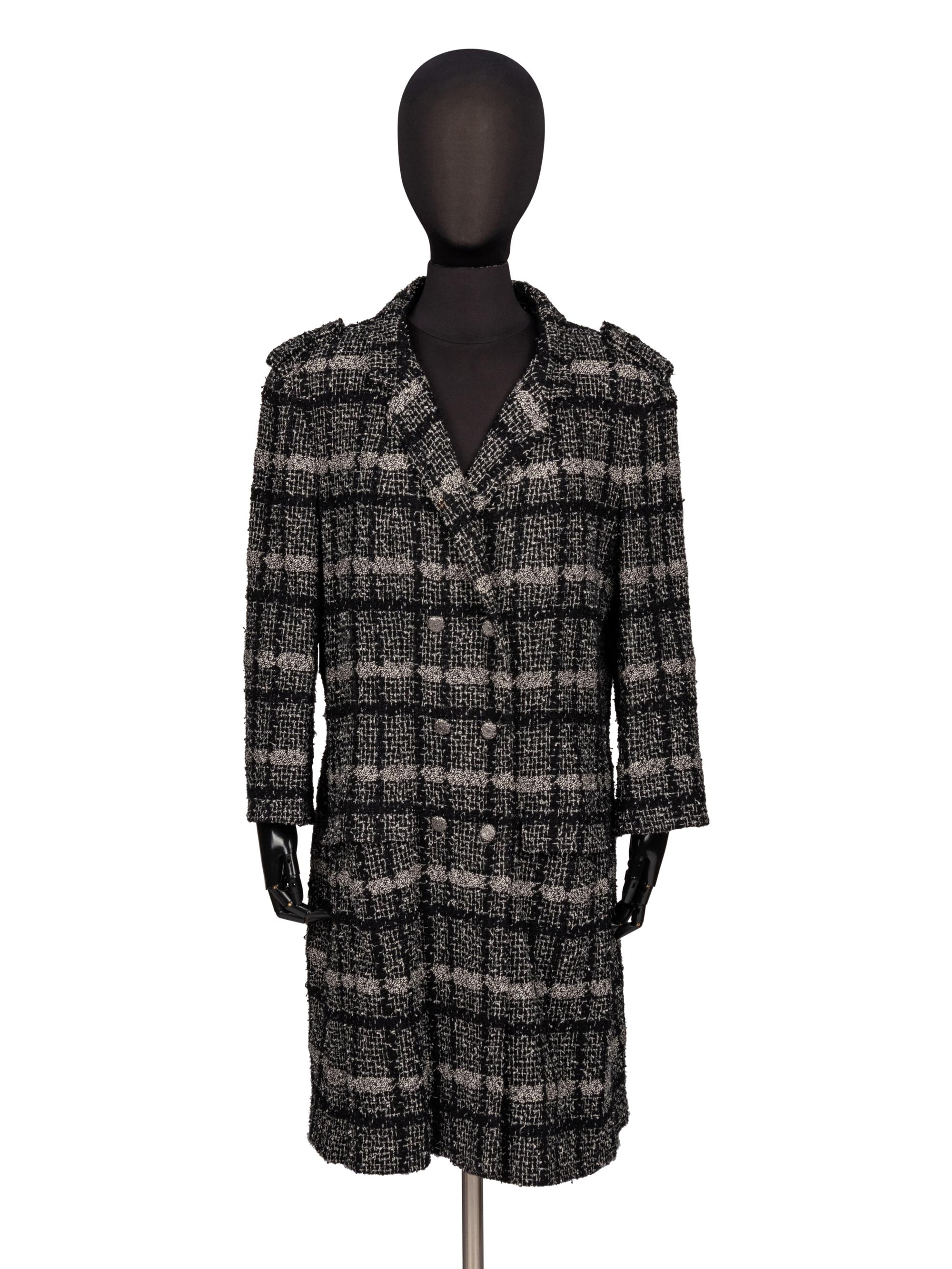 Chanel, Plaid Tweed Coat