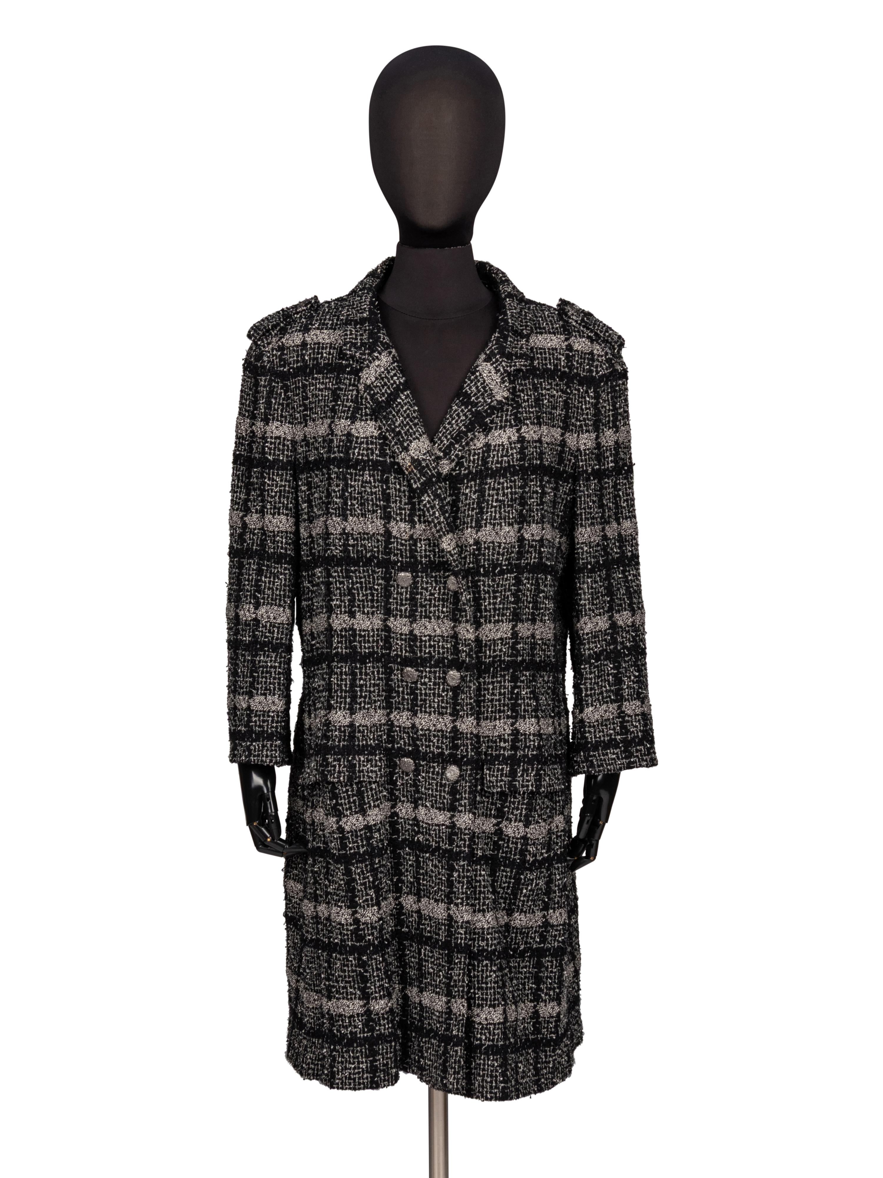 Chanel, Plaid Tweed Coat