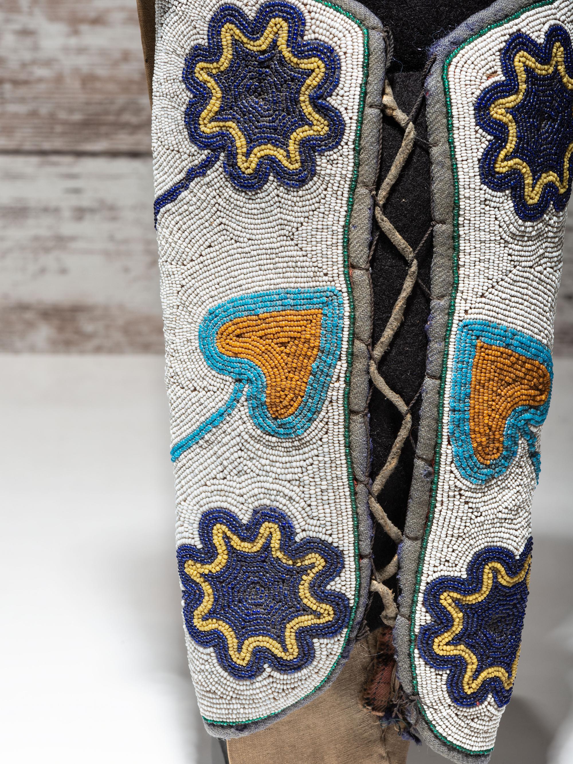 Plateau Cradleboard, with Curvilinear Beadwork
