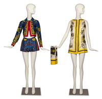 Hermès Silk Ensemble and Top with Matching Silk Scarf, 1960s