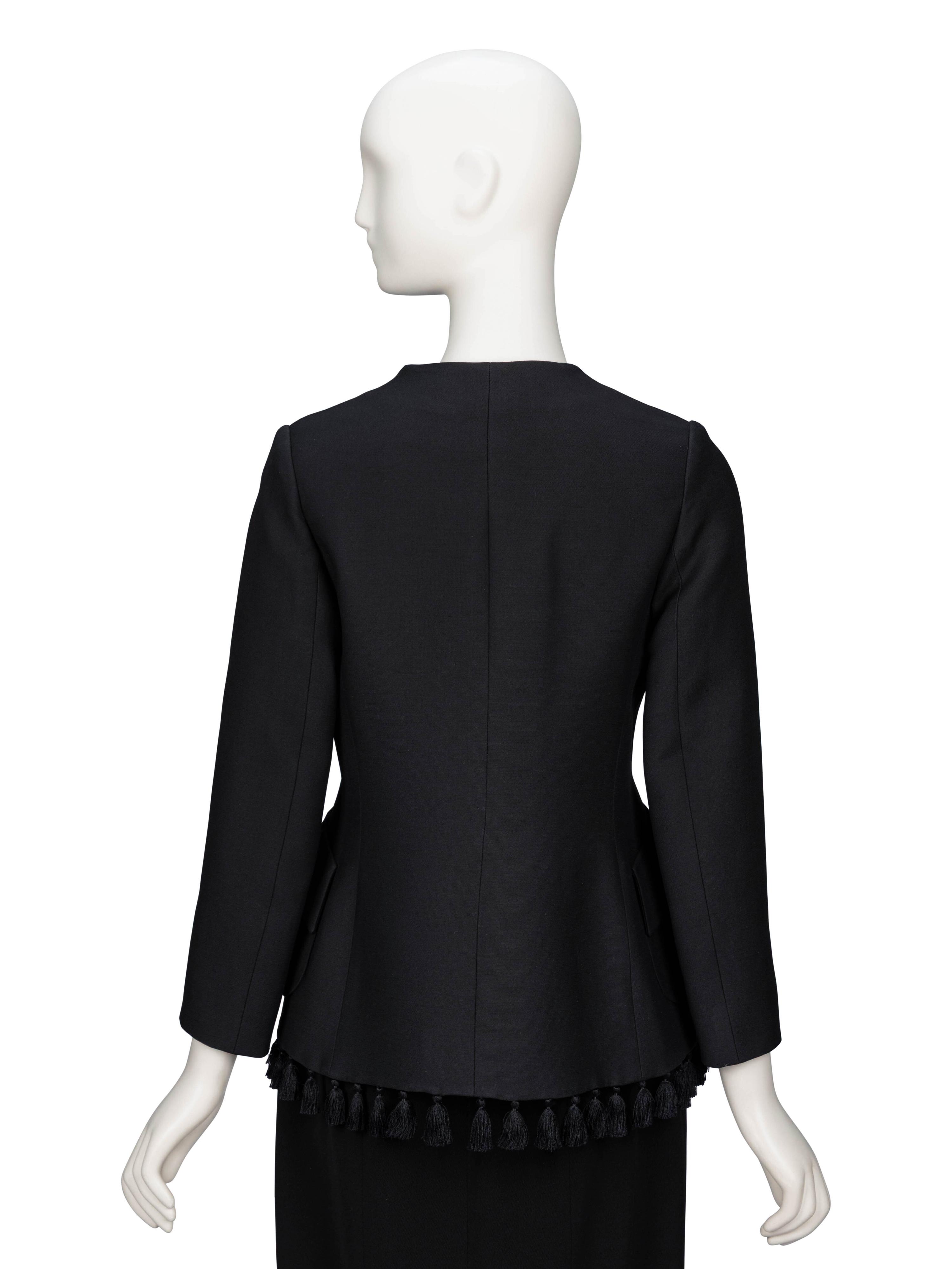 Christian Dior, Black Tassel-Trimmed Jacket