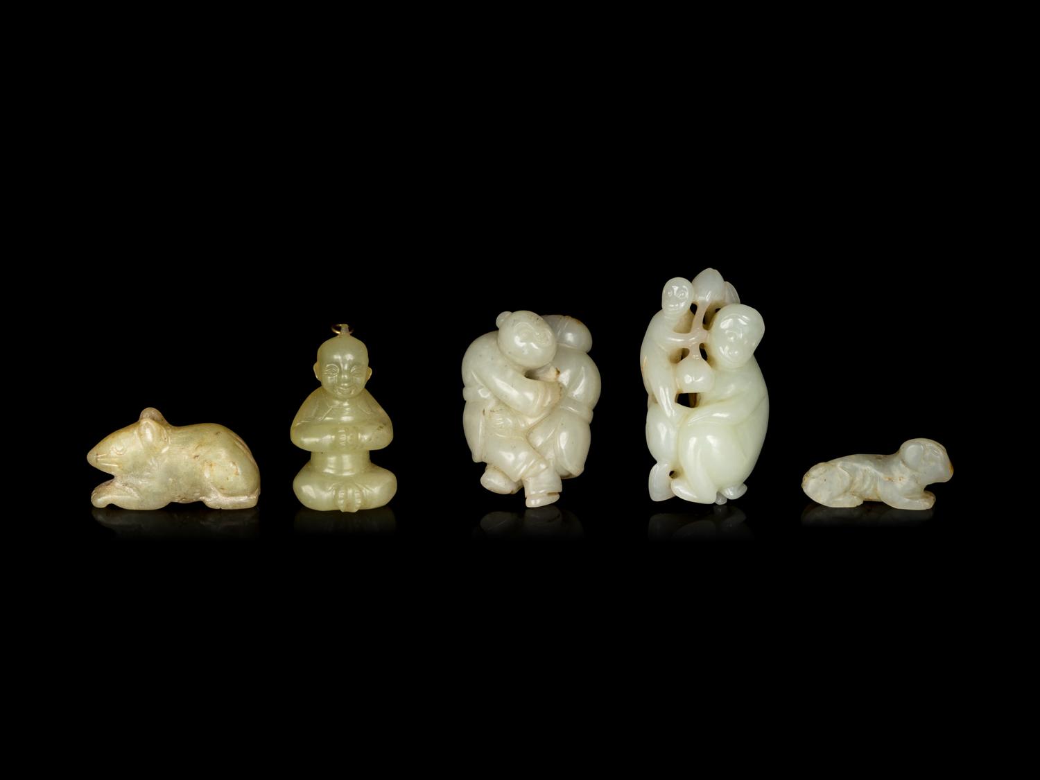 Five Chinese Jade Carvings