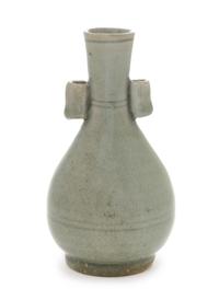 A Small Celadon Glazed Porcelain Vase Height 5 inches. — MING DYNASTY