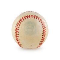 A Unique Babe Ruth Single Signed Autograph Mini Baseball (Beckett Authentication Services)