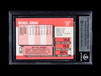 A Michael Jordan Signed Autograph 1989 Fleer Basketball Card No. 21 With Period Signature (Beckett Authentication Services BAS Certified)