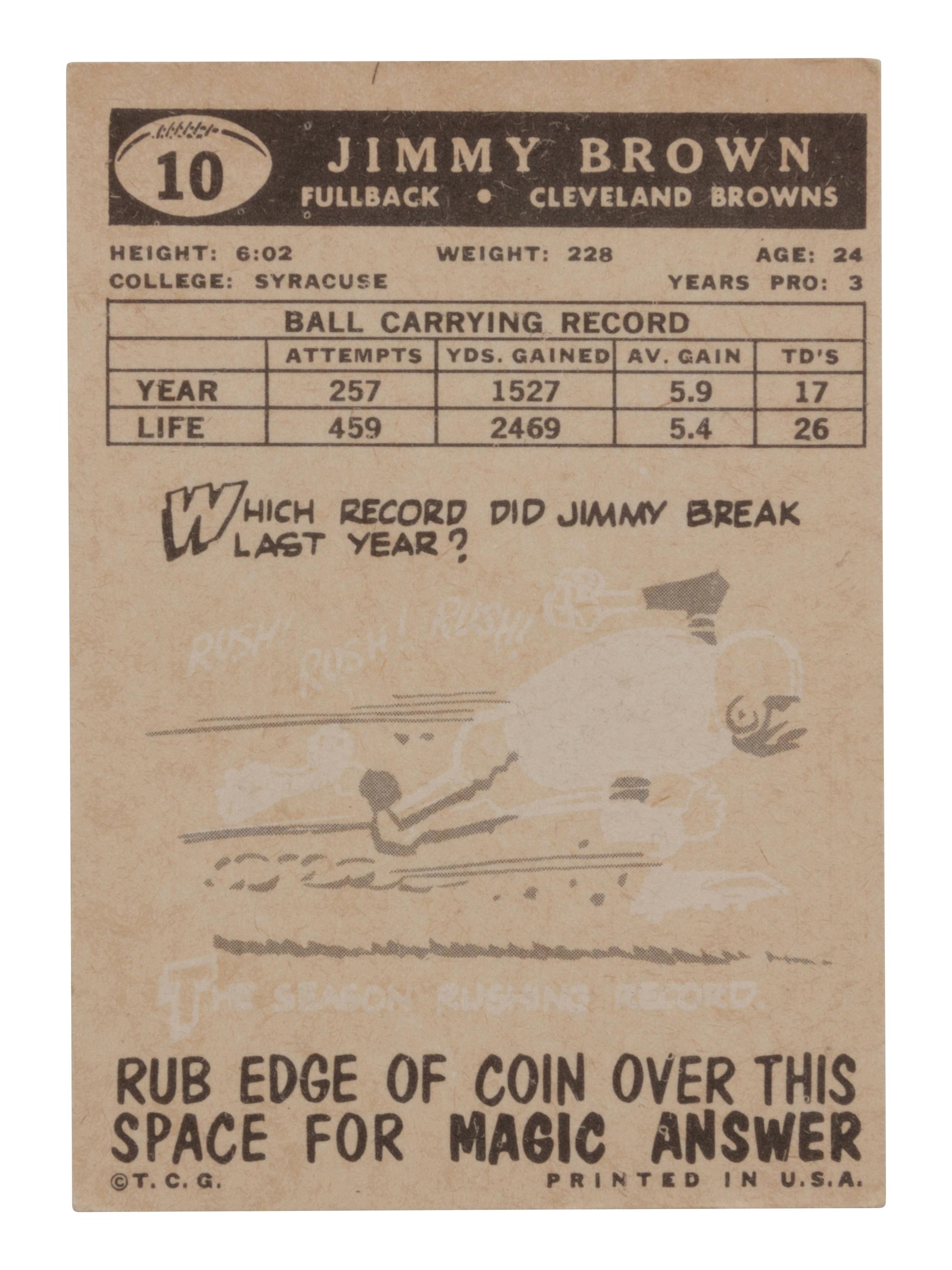 A 1959 Topps Football Complete Set,