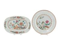 Two Chinese Export Porcelain Plates