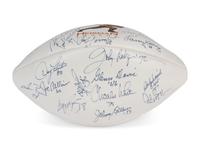 A Heisman Trophy Winners Multi Signed Autograph Football - 19 Signatures (Beckett Authentication Services Letter),