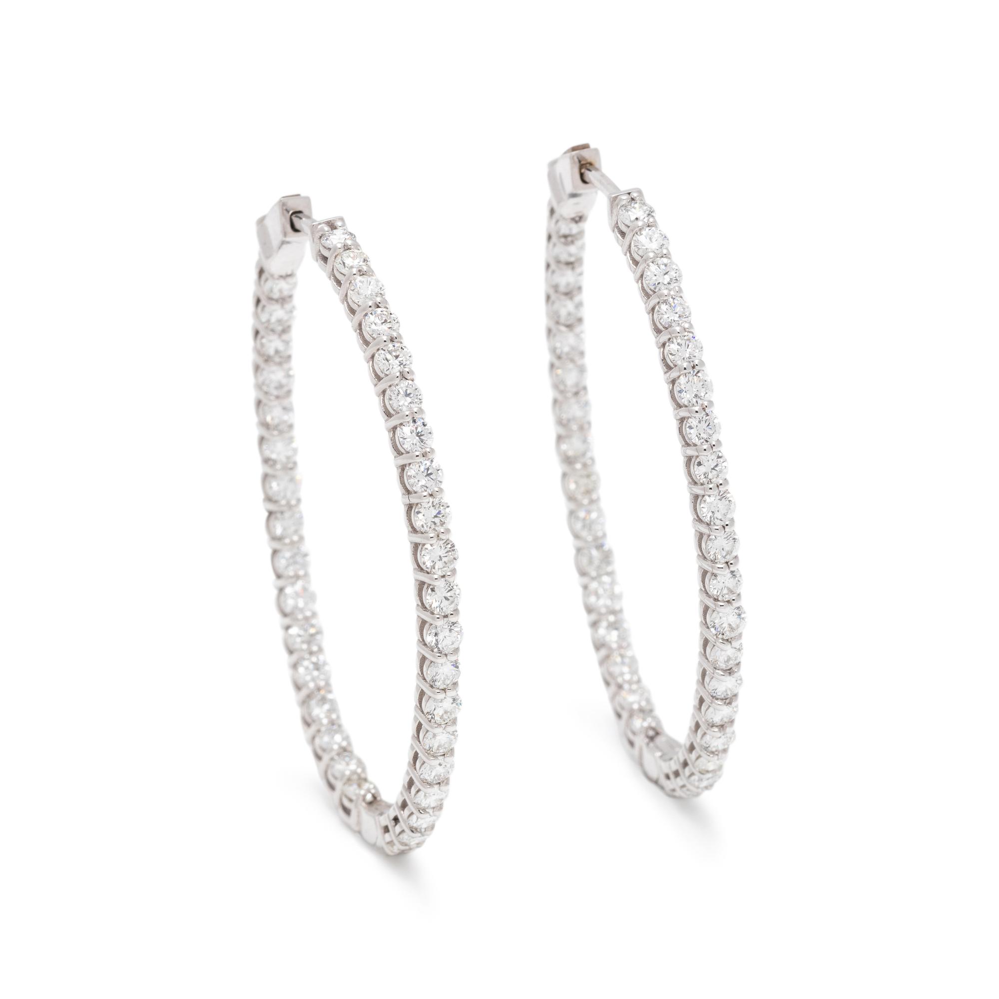 DIAMOND HOOP EARRINGS