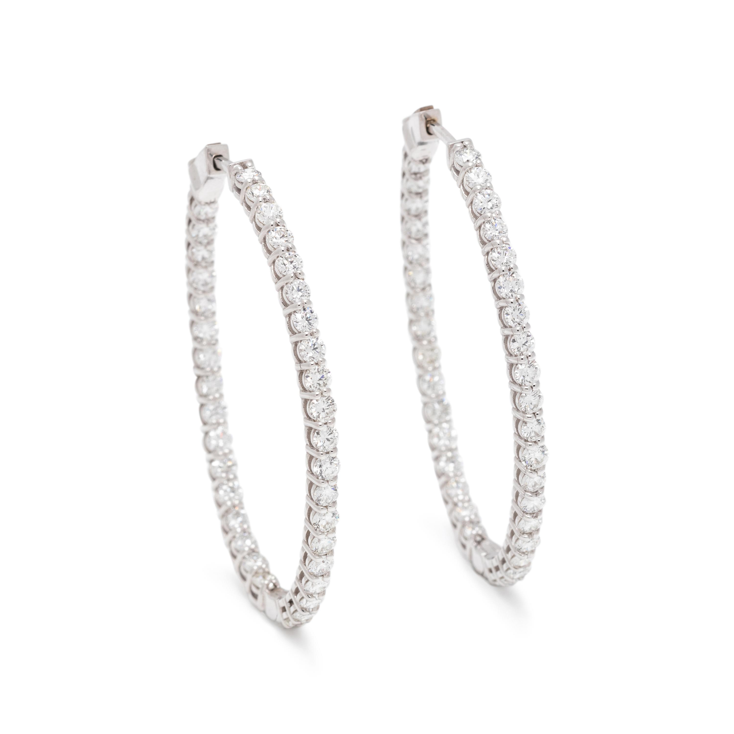 DIAMOND HOOP EARRINGS