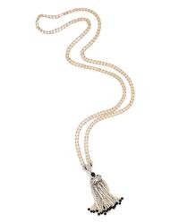 Art Deco, Diamond, Seed Pearl and Onyx Sautoir