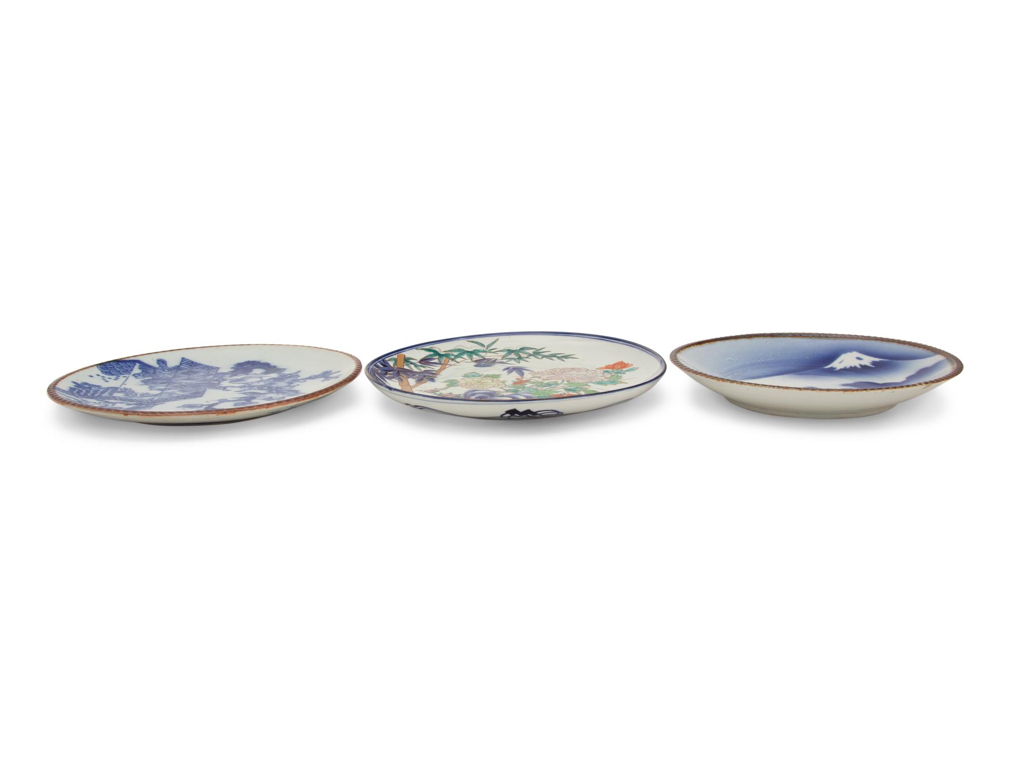 Three Japanese Porcelain Chargers
