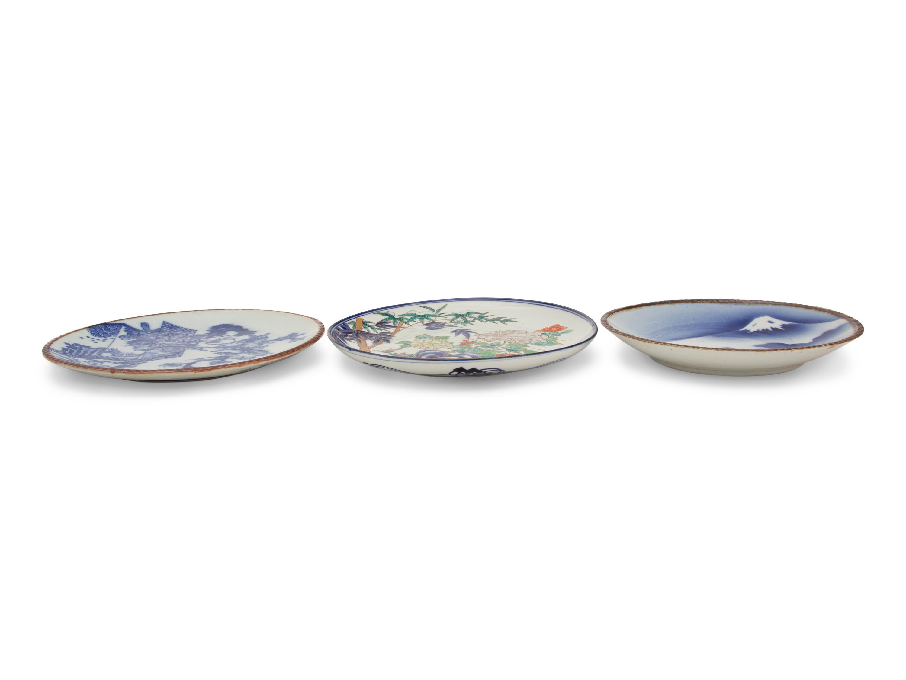 Three Japanese Porcelain Chargers