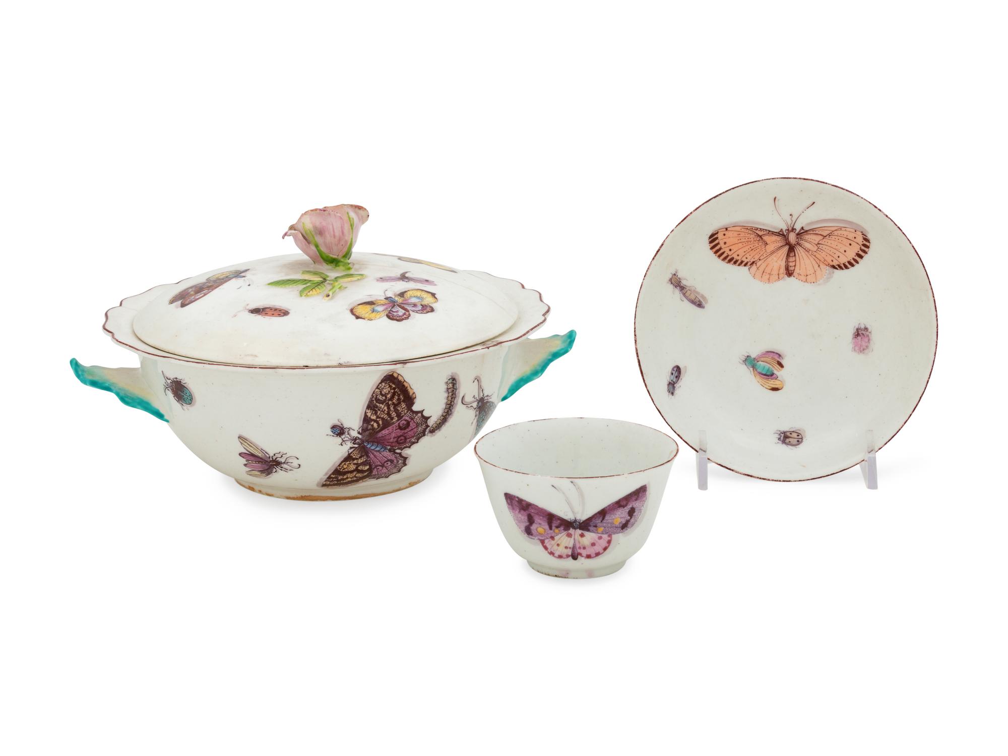 Five Chelsea Porcelain Articles