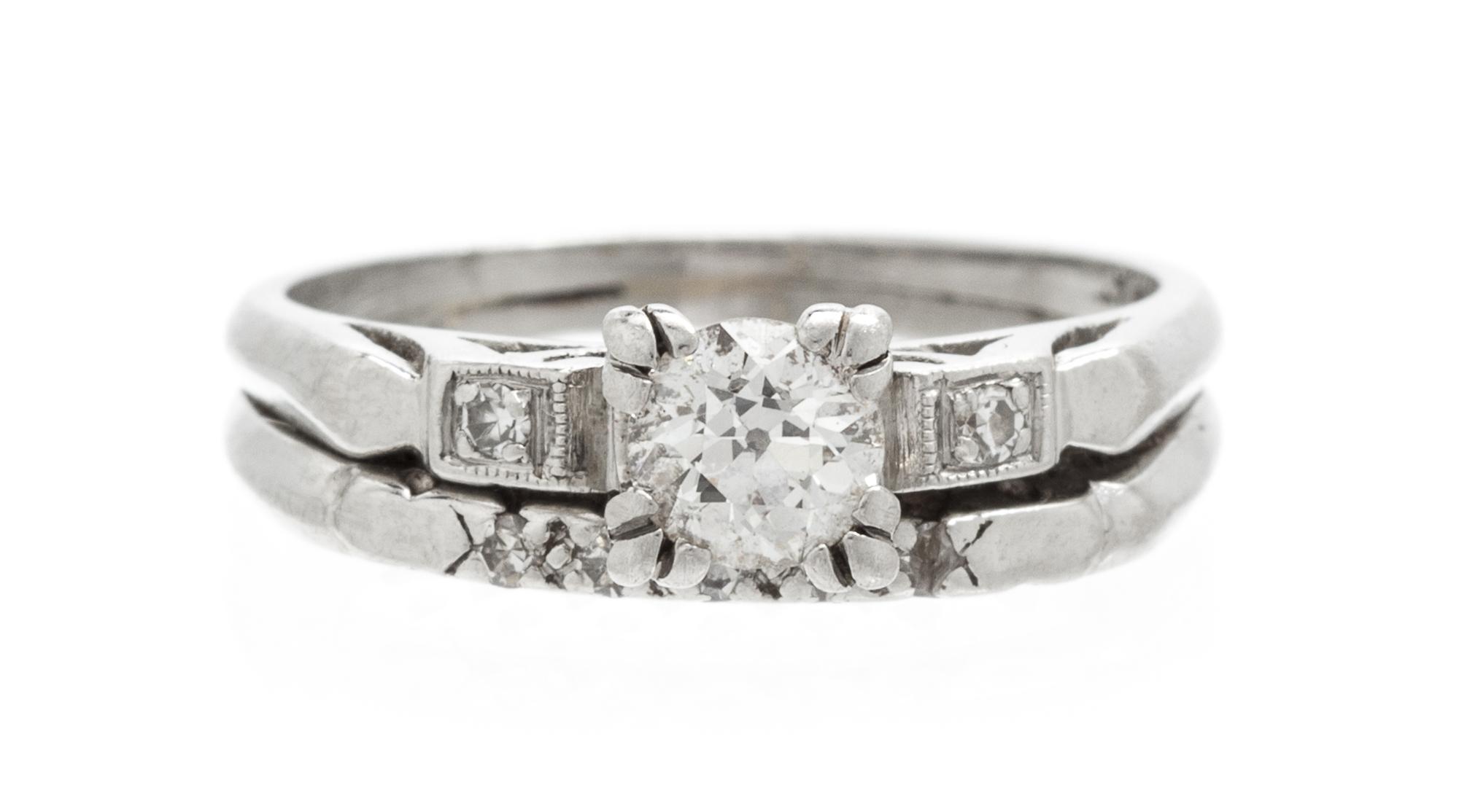 A Platinum and Diamond Ring, 3.60 dwts.