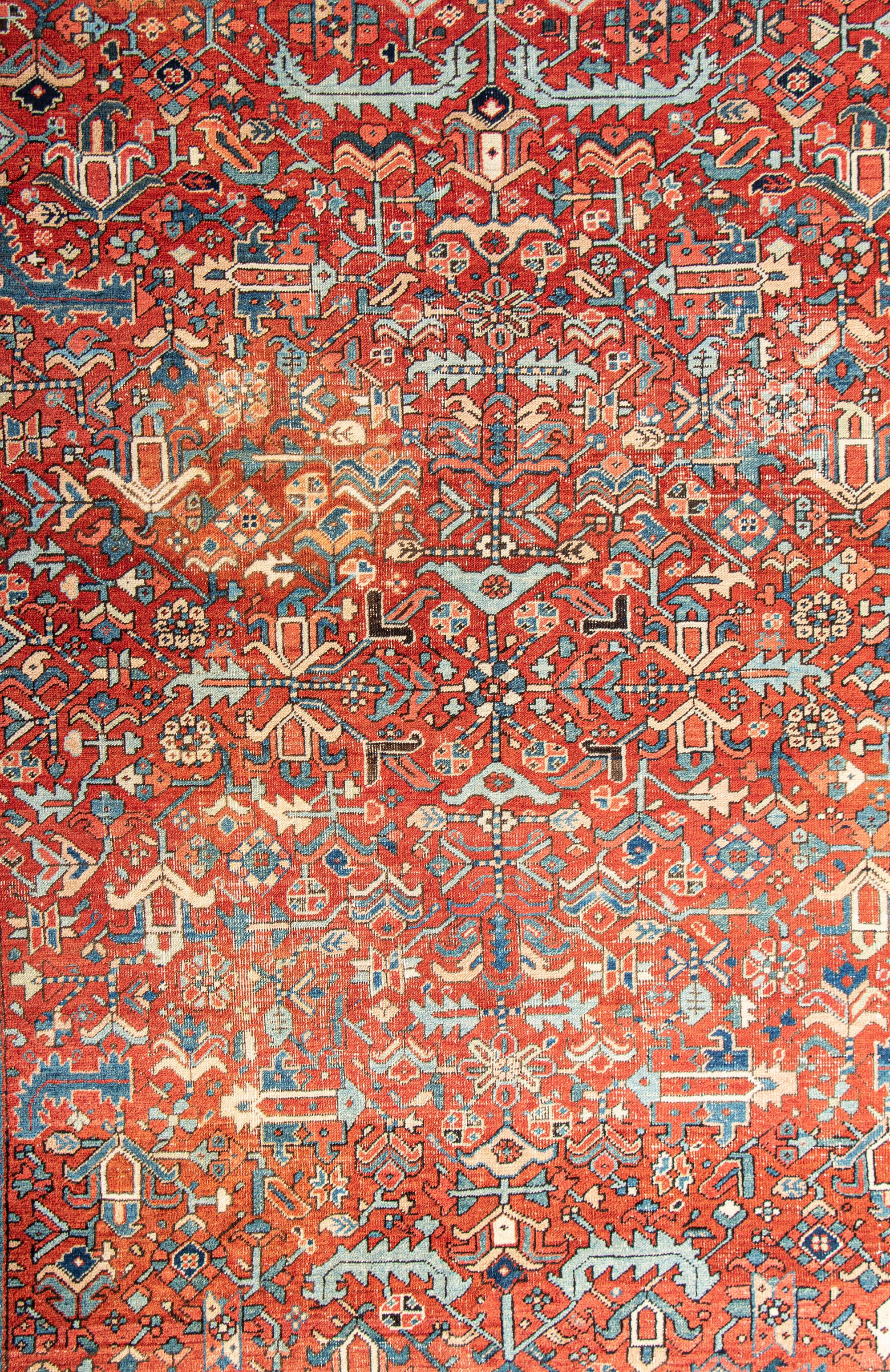 A Heriz Wool Rug