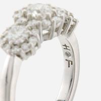 A diamond and white gold ring, Hearts on Fire