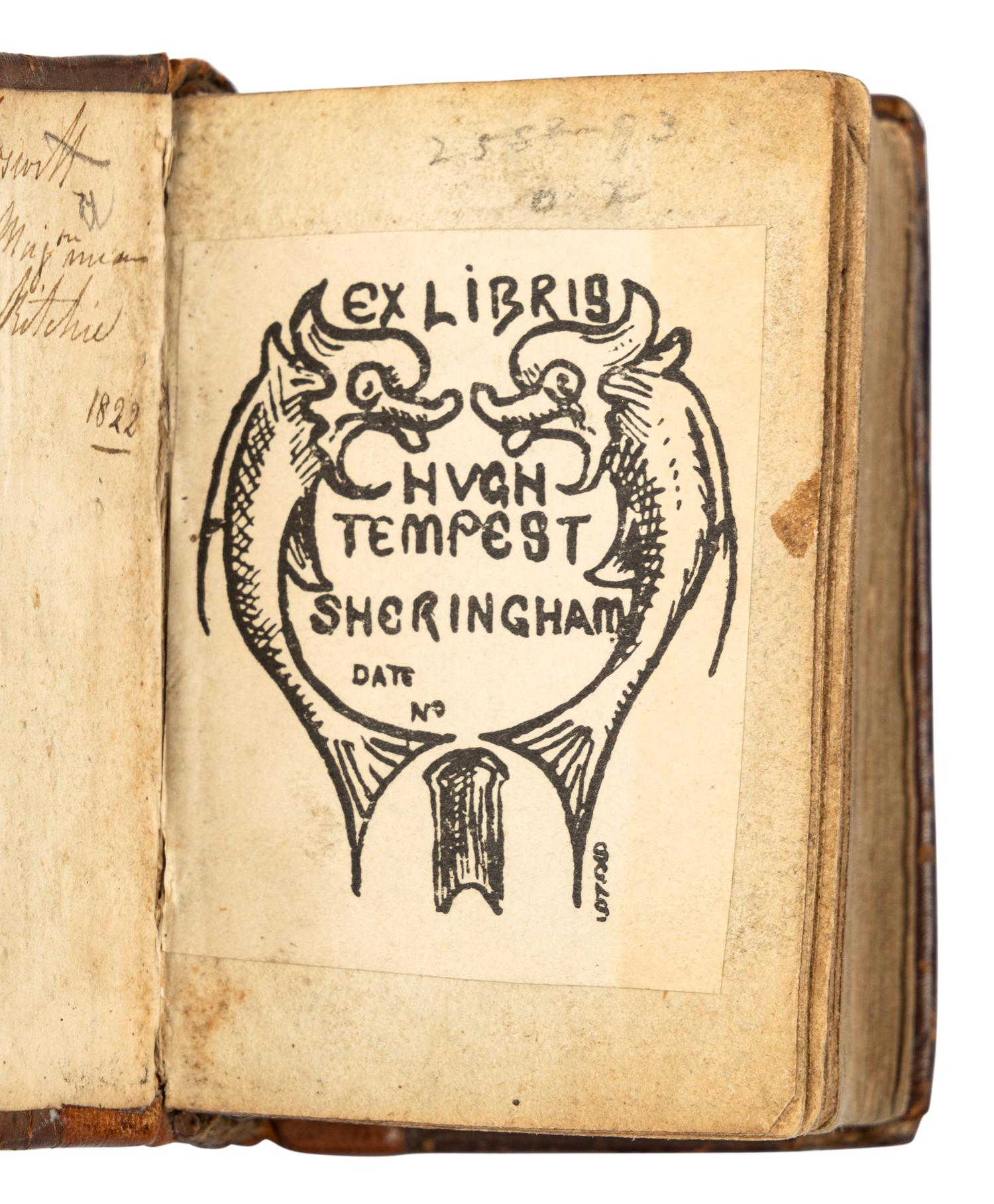 [MINIATURE BOOK]. CICERO, Marcus Tullius (106-43 B. C. E.). M. Tullii Ciceronis de Officiis Libri Tres . [Antwerp]: Platiniana Raphelengi, 1610.