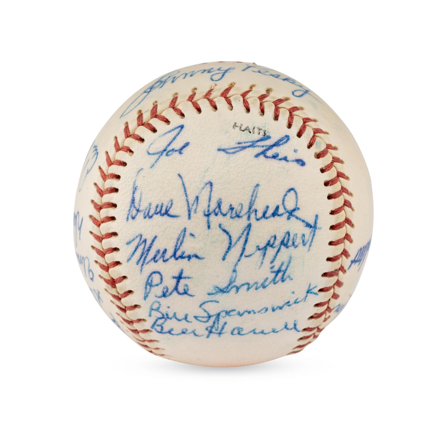 A 1962 Seattle Rainers Team Signed Autograph Baseball