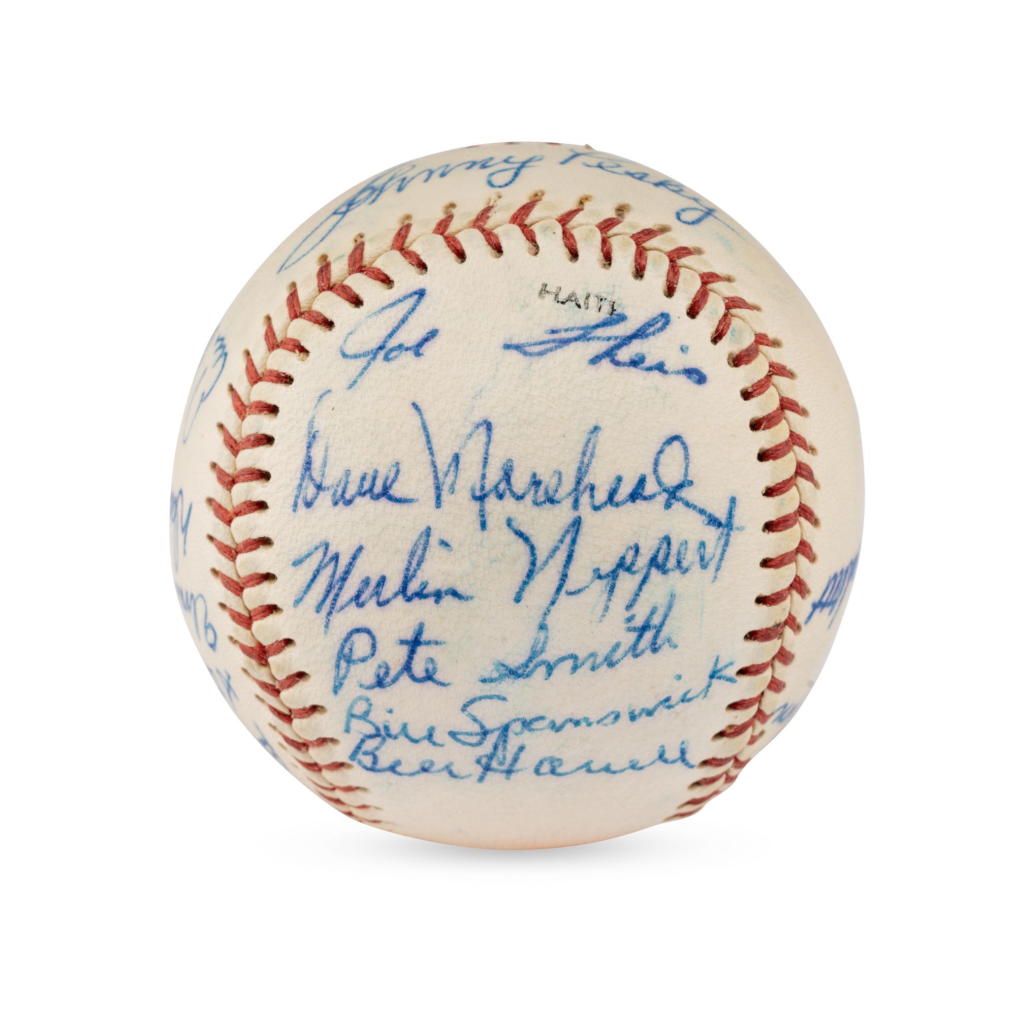 A 1962 Seattle Rainers Team Signed Autograph Baseball