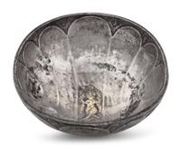A Sasanian Silver-Gilt Lobed Bowl