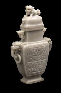 Two Chinese Jade and Jadeite Articles 近代 玉磬及玉瓶