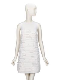 Chanel, Textured Ecru Knit Shift Dress