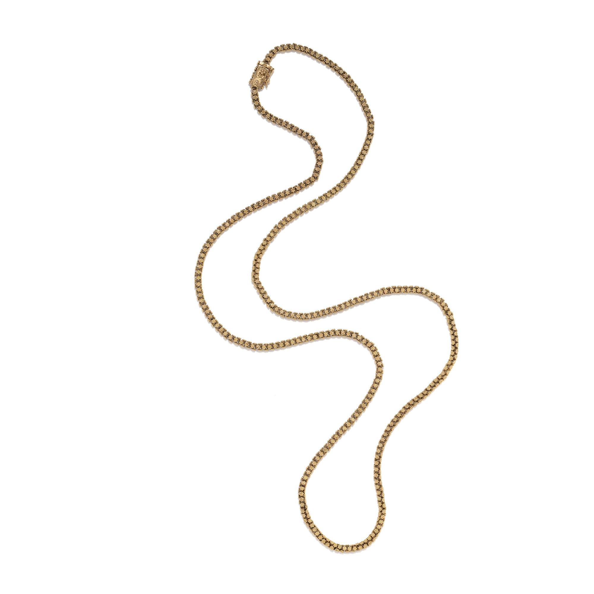 YELLOW GOLD FANCY LINK NECK CHAIN