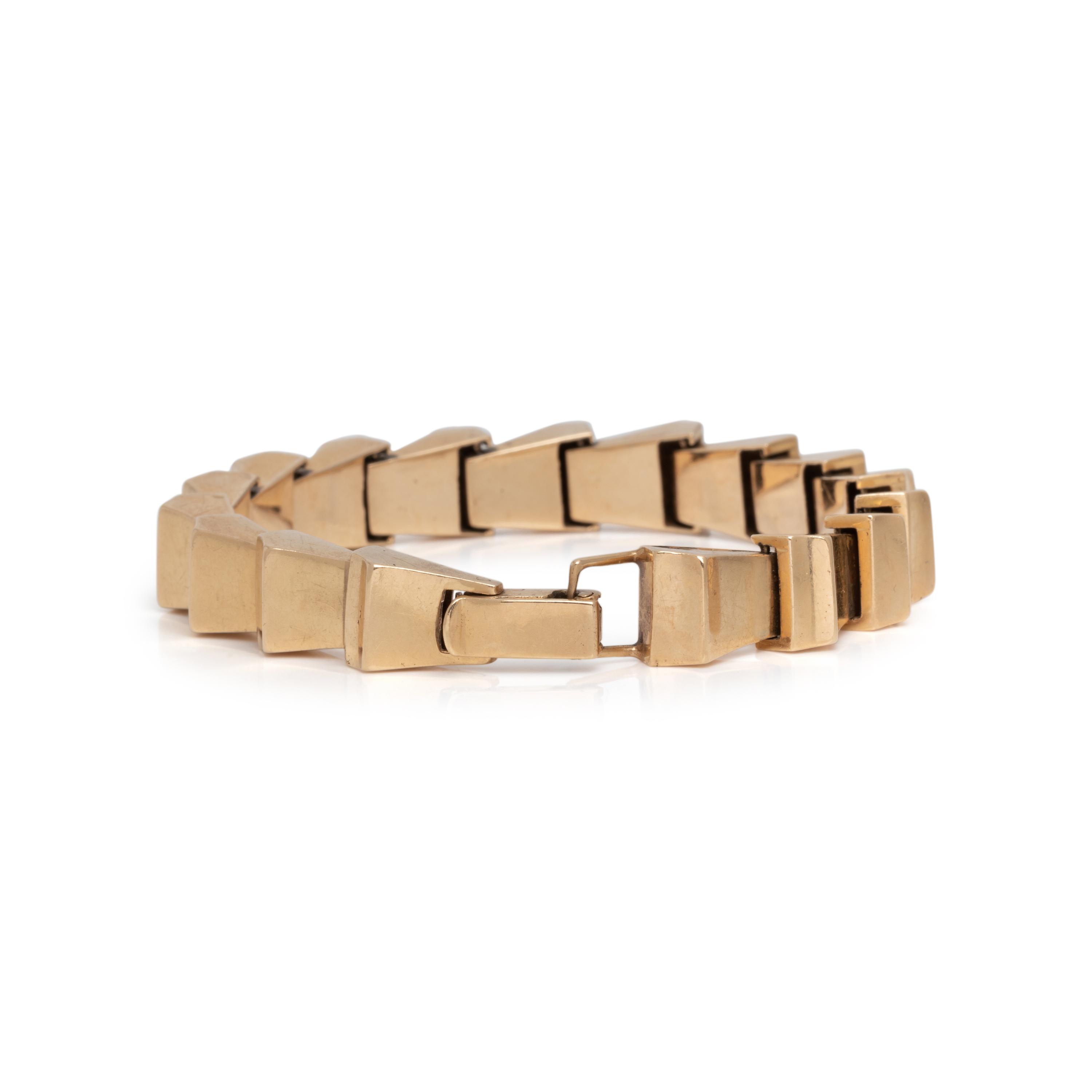 RETRO, YELLOW GOLD BRACELET