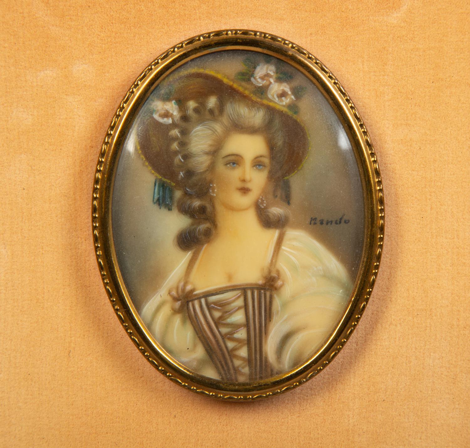 A Group of Continental Portrait Miniatures — 19th Century