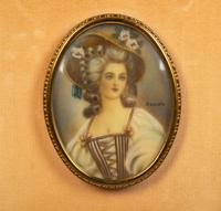 A Group of Continental Portrait Miniatures — 19th Century