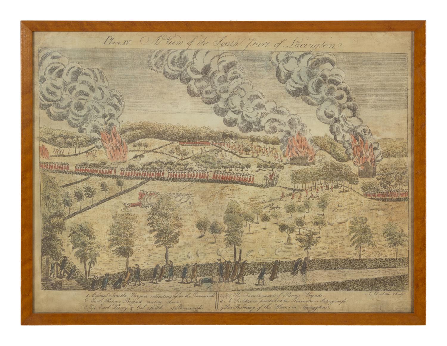 A Set of Four American Colored Prints