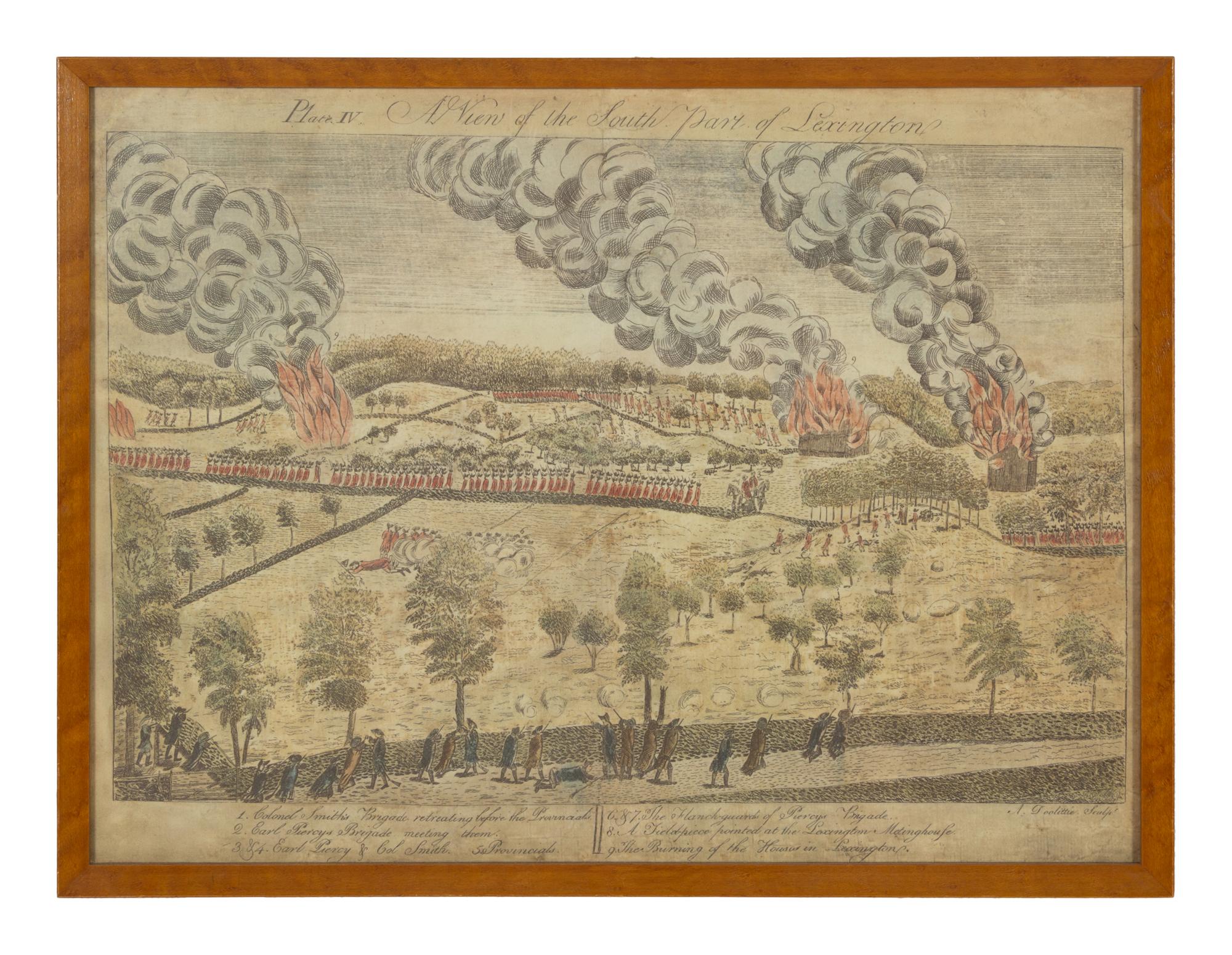 A Set of Four American Colored Prints